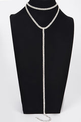 Shine On Me Double Layered Choker Necklace - Silver