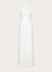 Winello Corset Maxi Dress - Off White