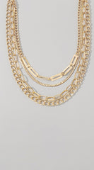 Yula Urban Multi Layer Statement Necklace - Gold