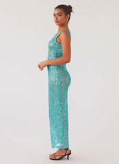 Sweet Essence Maxi Dress - Crystal